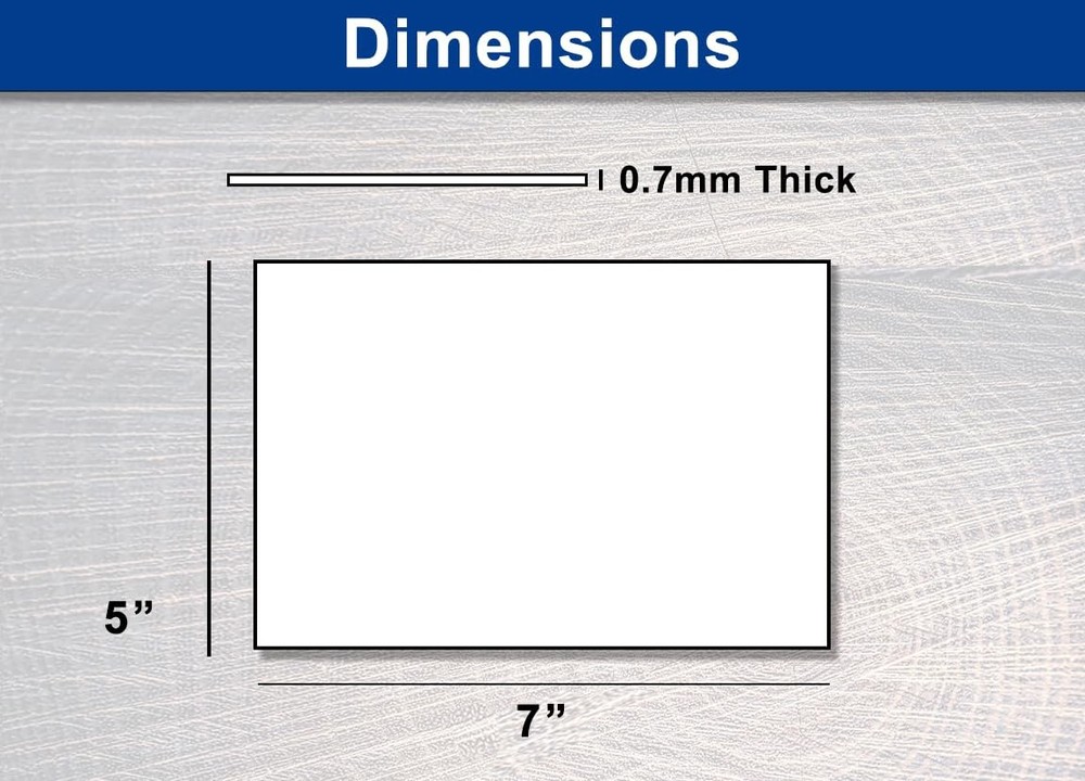 100 PCS 5x7 Inch Backing Board Thick 28PT Cardboard Solid White Core Chip