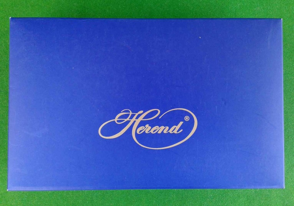 HEREND - NOEL - PORCELAIN QUARTZ MANTLE CLOCK - BOXED.