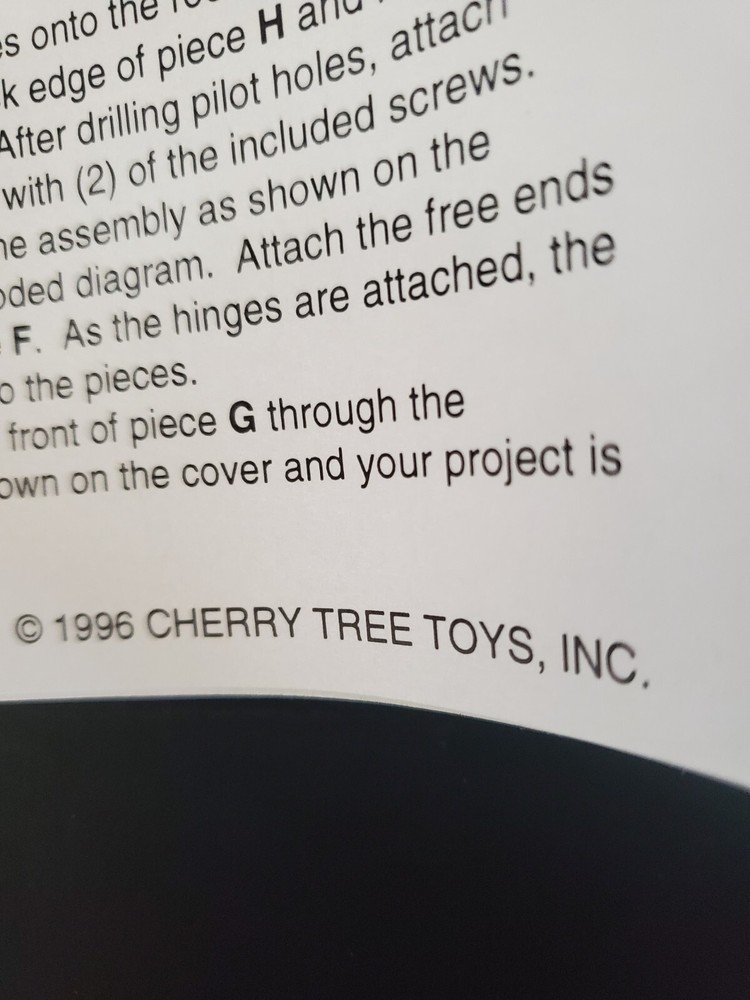 Vintage Cherry Tree woodworking pattern