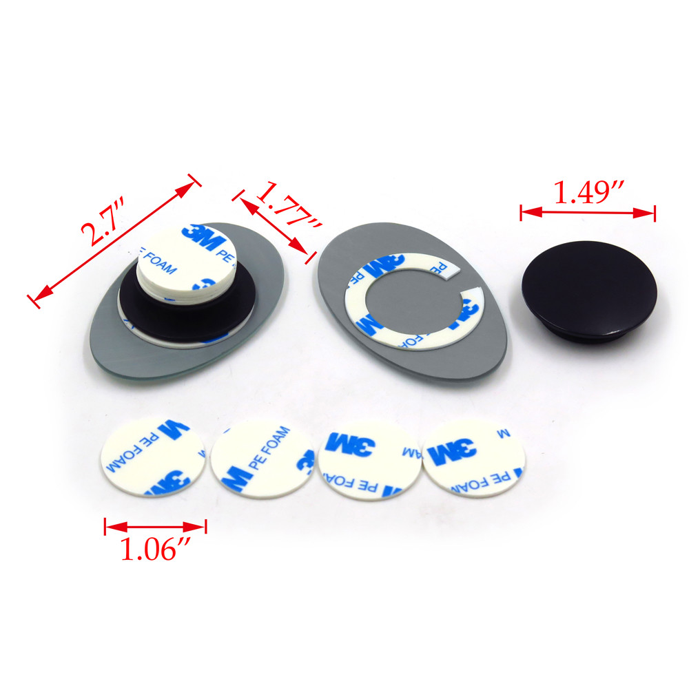 360° Adjustable Oval Wide Angle frameless Rear Side View Car Blind Spot Mirror