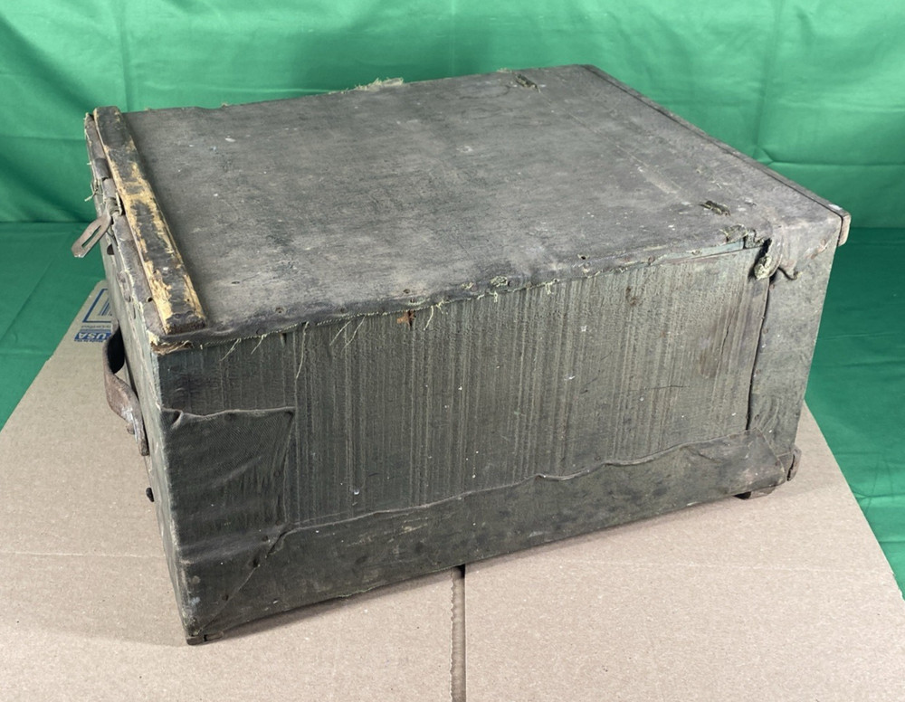 Wooden Canvas Munitions Crate