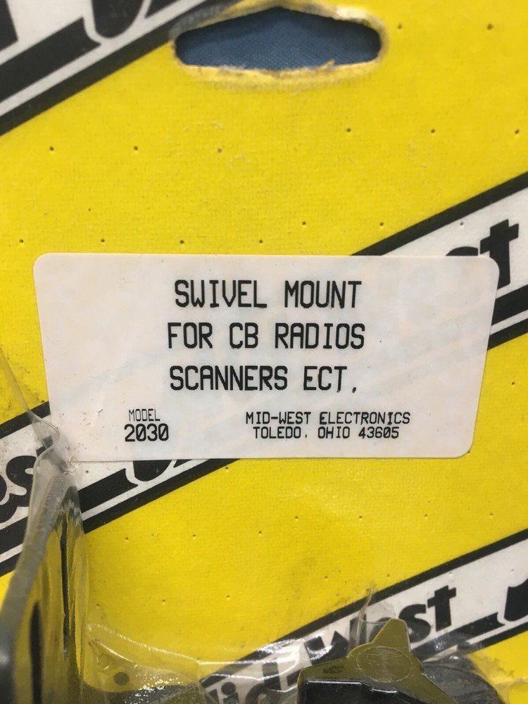 Mid-West Electronics Model 2030 Swivel Mount For CB Radios, Scanners, Ect