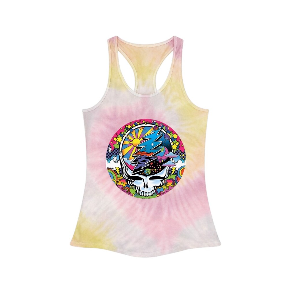 Tie Dye Racerback Tank Top. Grateful Dead