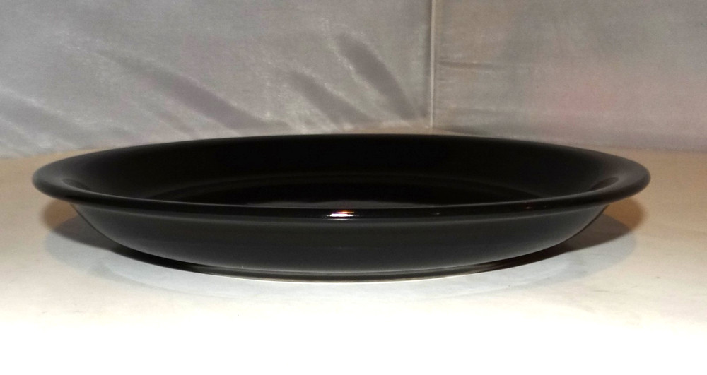 Mainstays HOME STACKABLES Classic Black Salad Dessert Snack Plate 8" Ceramic