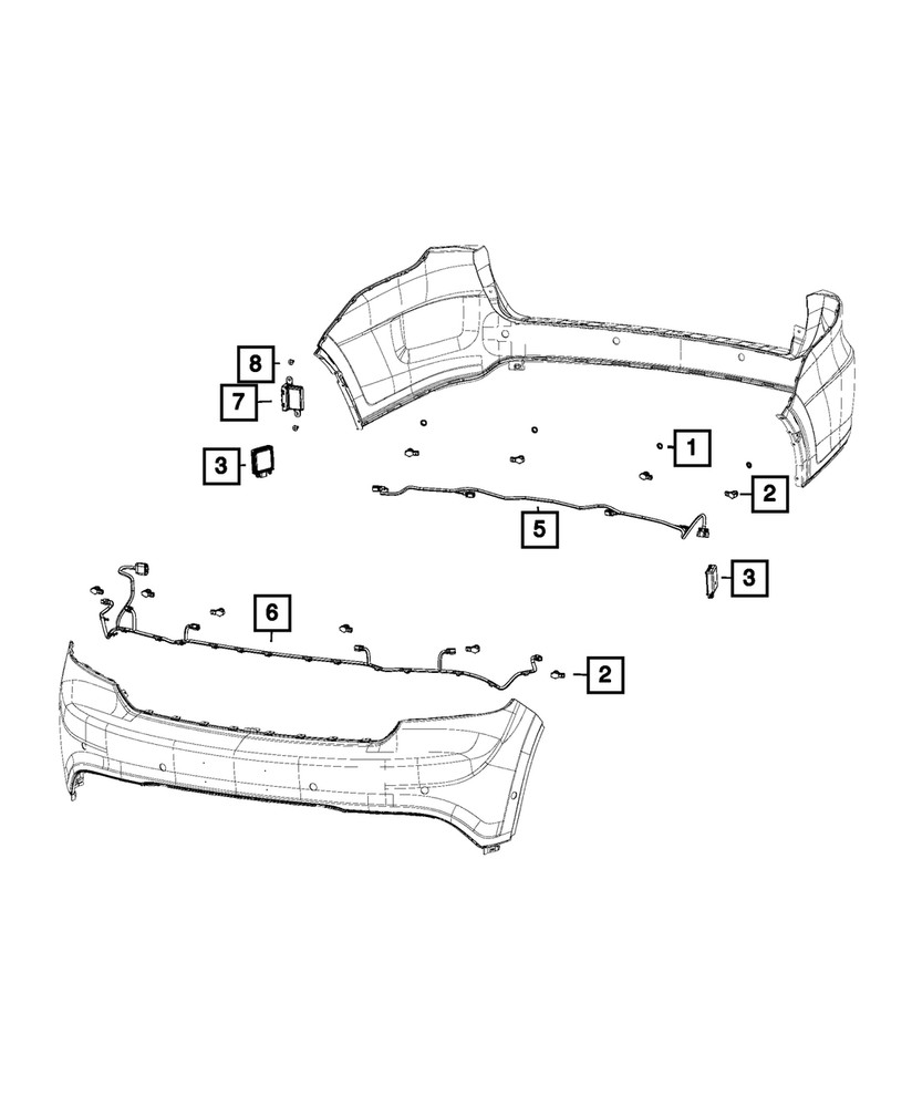 Genuine Mopar Parking Assist Module 68254089AK