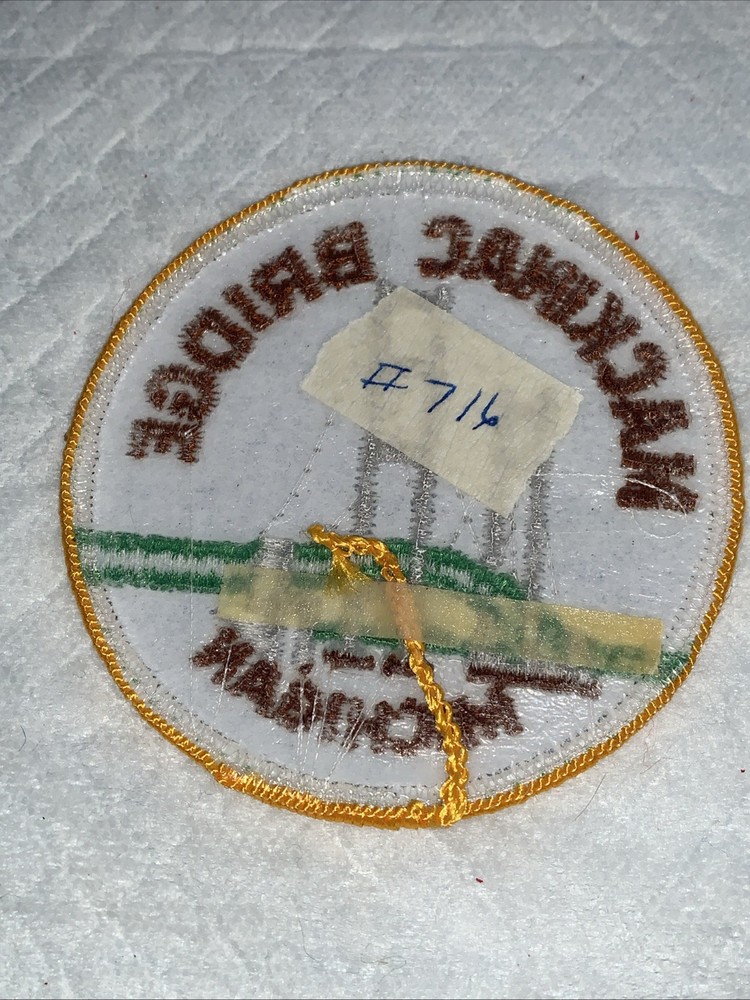 Mackinac Bridge Michigan Patch #716