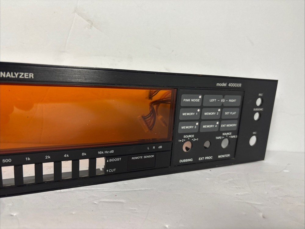 EXCELLENT - ORIGINAL FRONT PANEL PART - BSR 4000XR EQ Equalizer