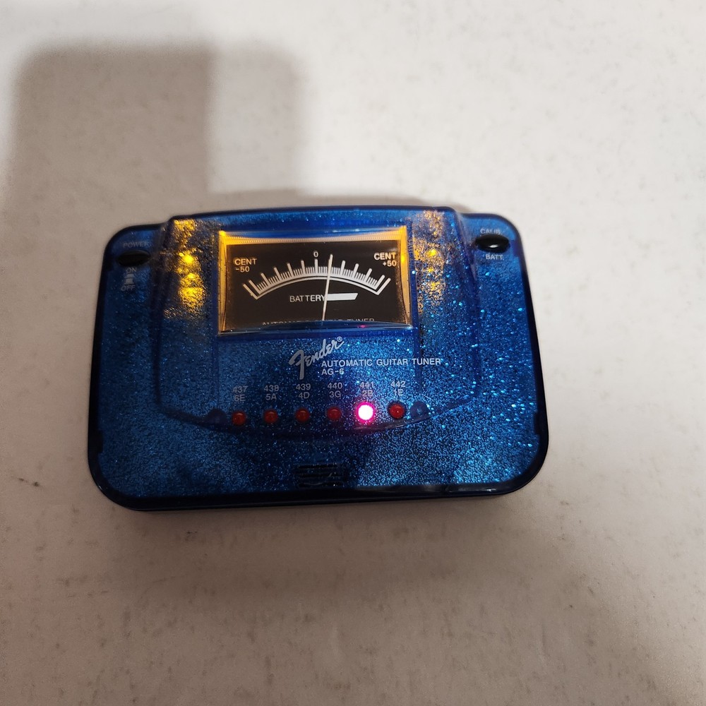 Fender Automatic Guitar Tuner AG-6 Blue Tested Works