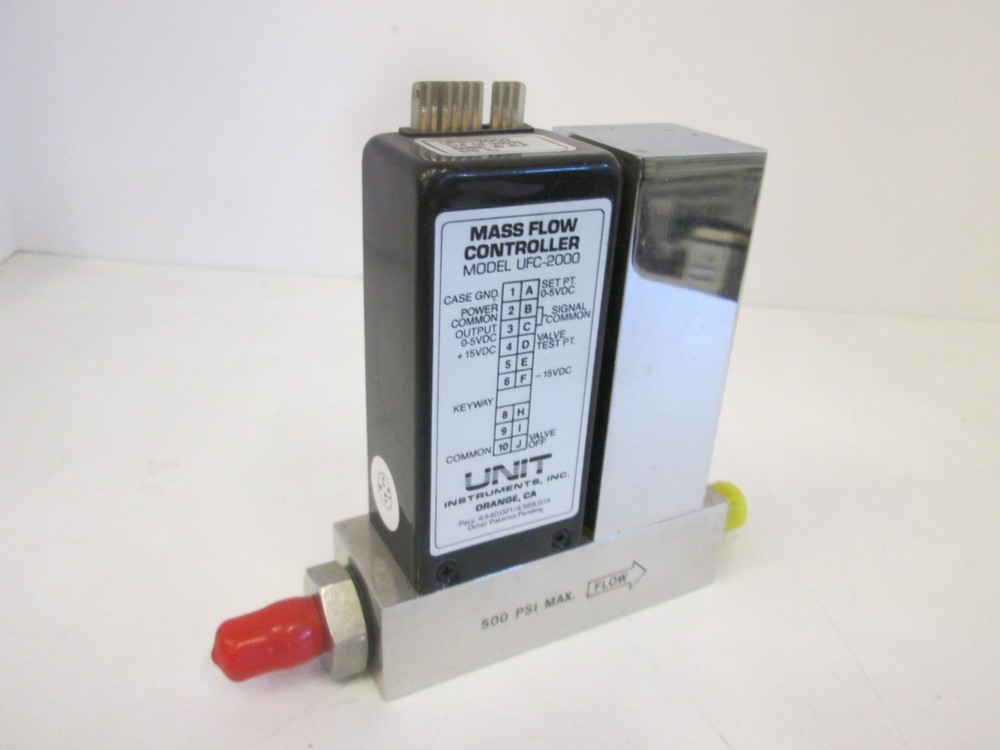 Unit Instruments, UFC-2000, Mass Flow Controller, 20 SLM, H2, Used
