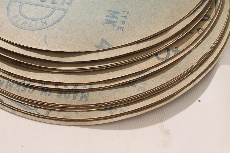10 Sheets Sandpaper Sanding Discs 400 250mm Ø Round