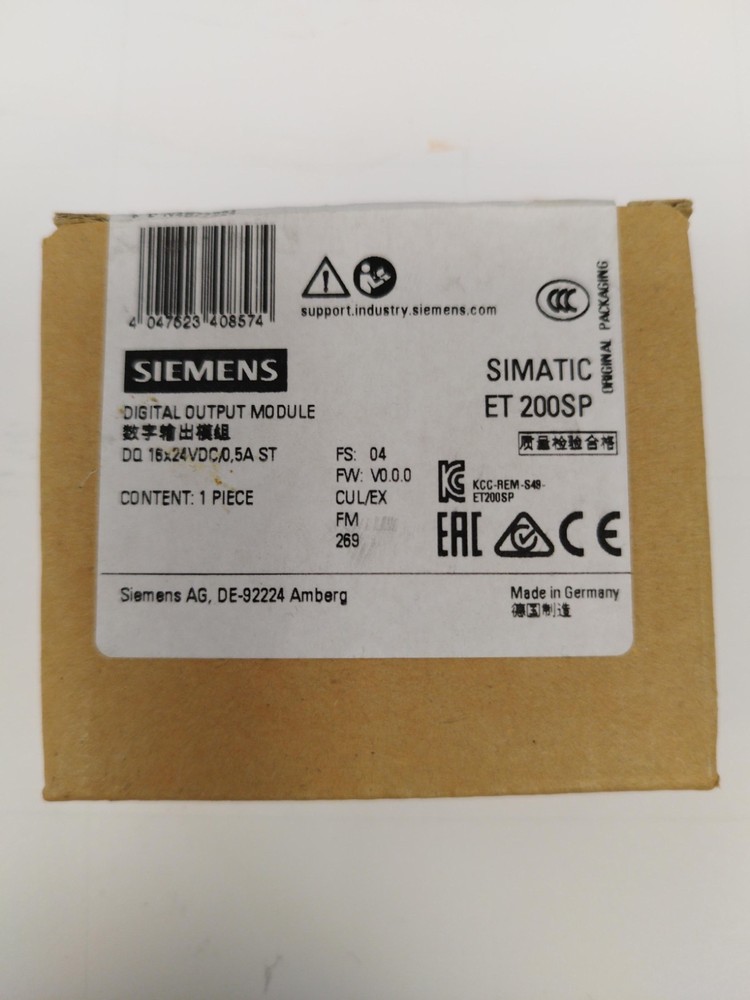 New Siemens 6ES7132-6BH01-0BA0 6ES71326BH010BA0 ET 200SP Digital output module