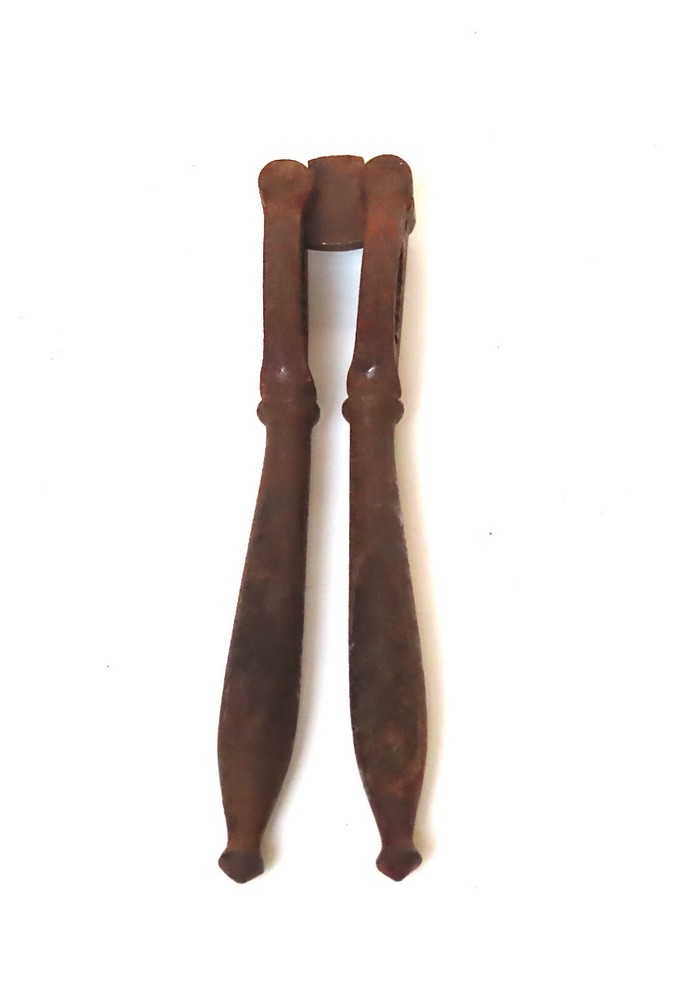 Vintage Cast Iron Handheld Reversible Hinged Nutcracker