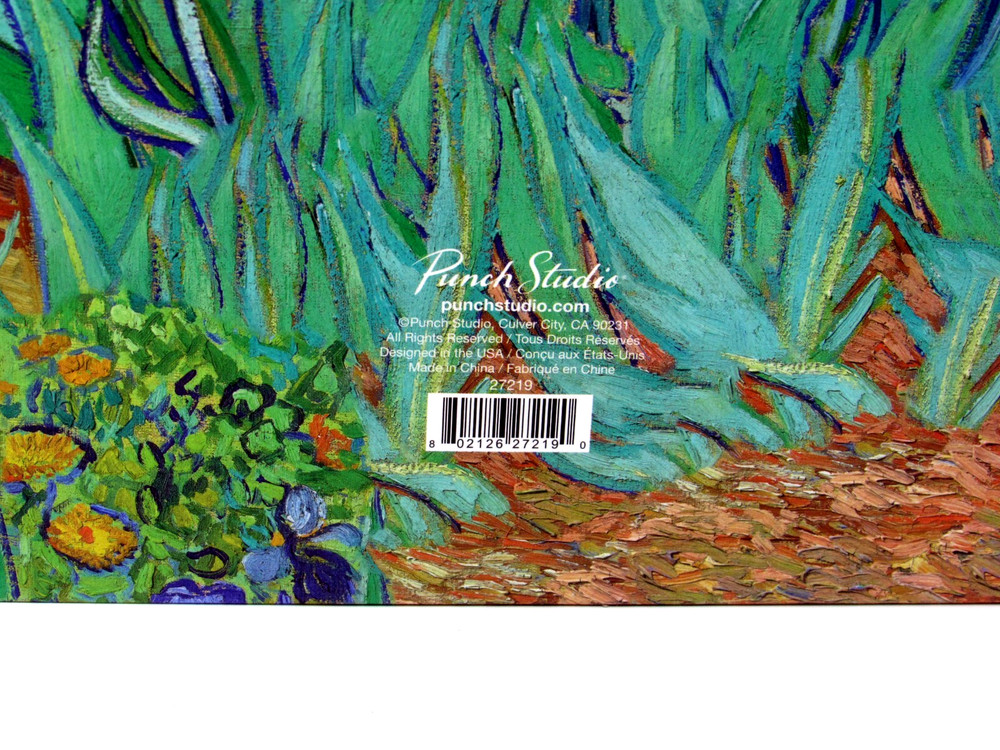 Punch Studio Keepsake Nesting Book Van Gogh Box Blue Iris Flowers 27219 Large