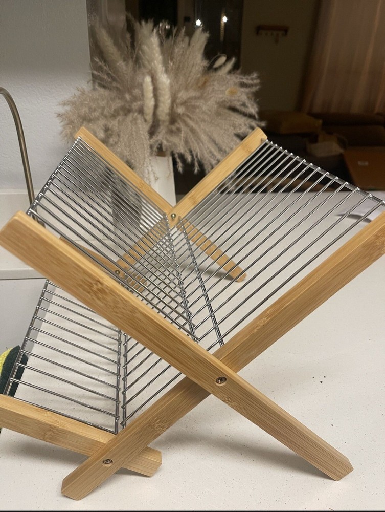 Bamboo dish drying rack