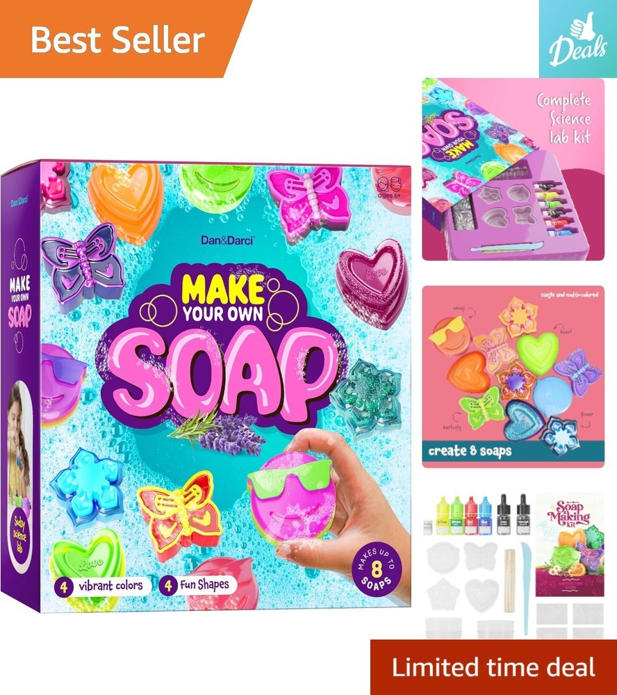 Creative Soap Making Kit for Kids - Educational Fun & STEM Activity - Age 6-12
