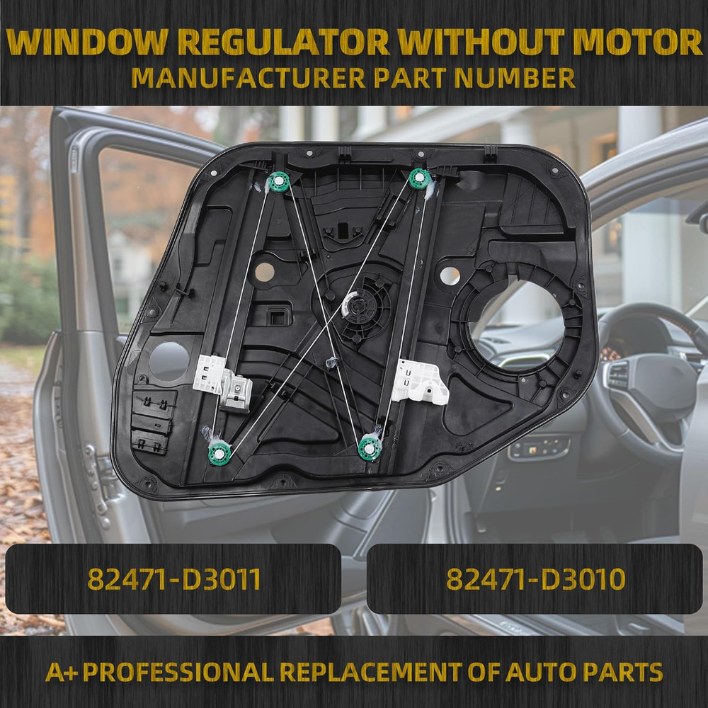2016-20 Hyundai Tucson Front Left Window Regulator–Compatible Replacement