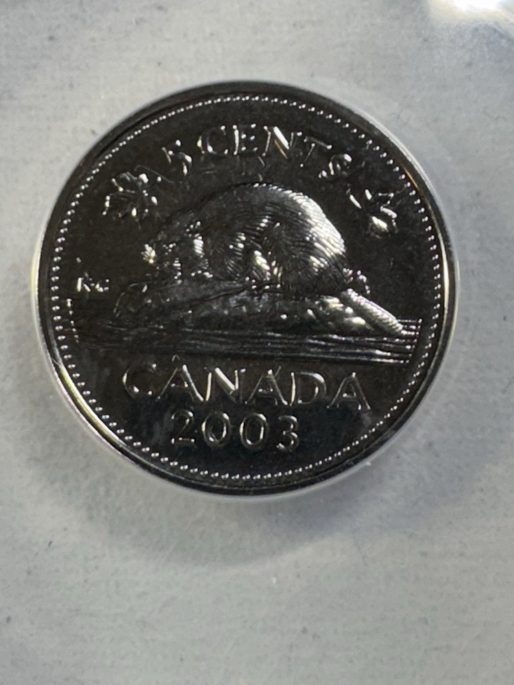 2003-P Canada 5 Cents Graded MS 68 by ANACS