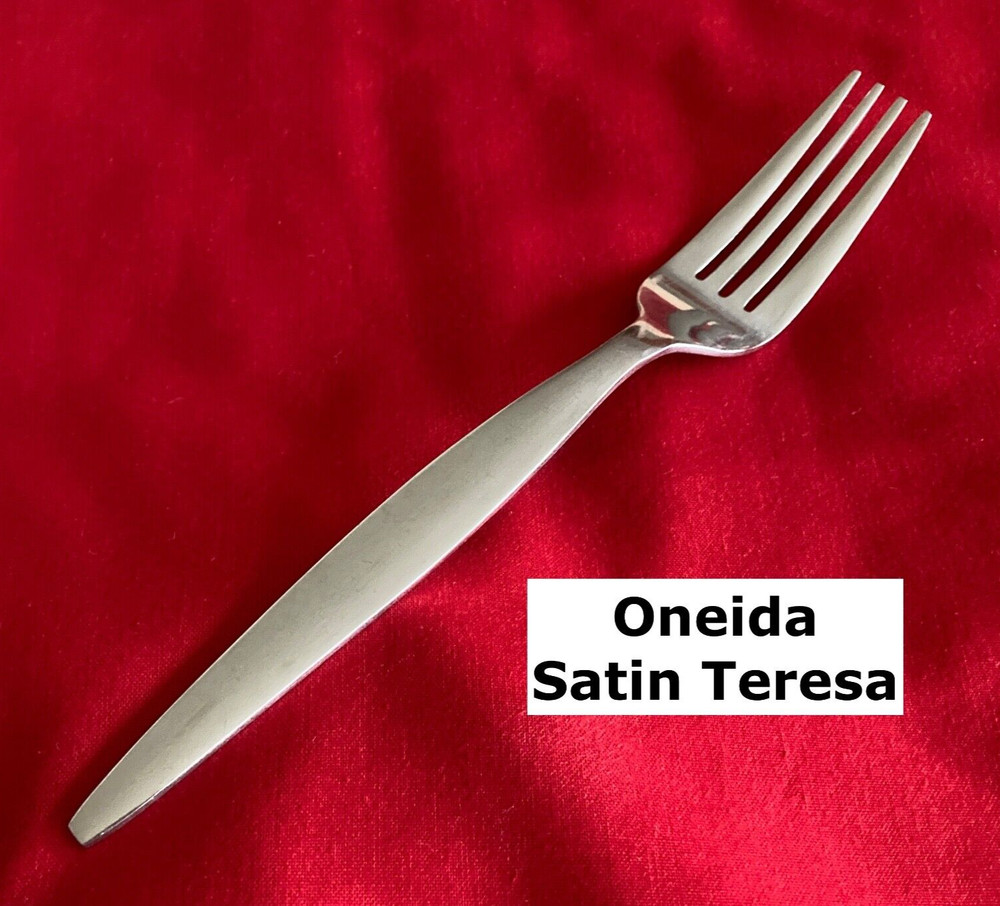 Oneida SATIN TERESA Dinner Fork 8" Stainless Steel Flatware