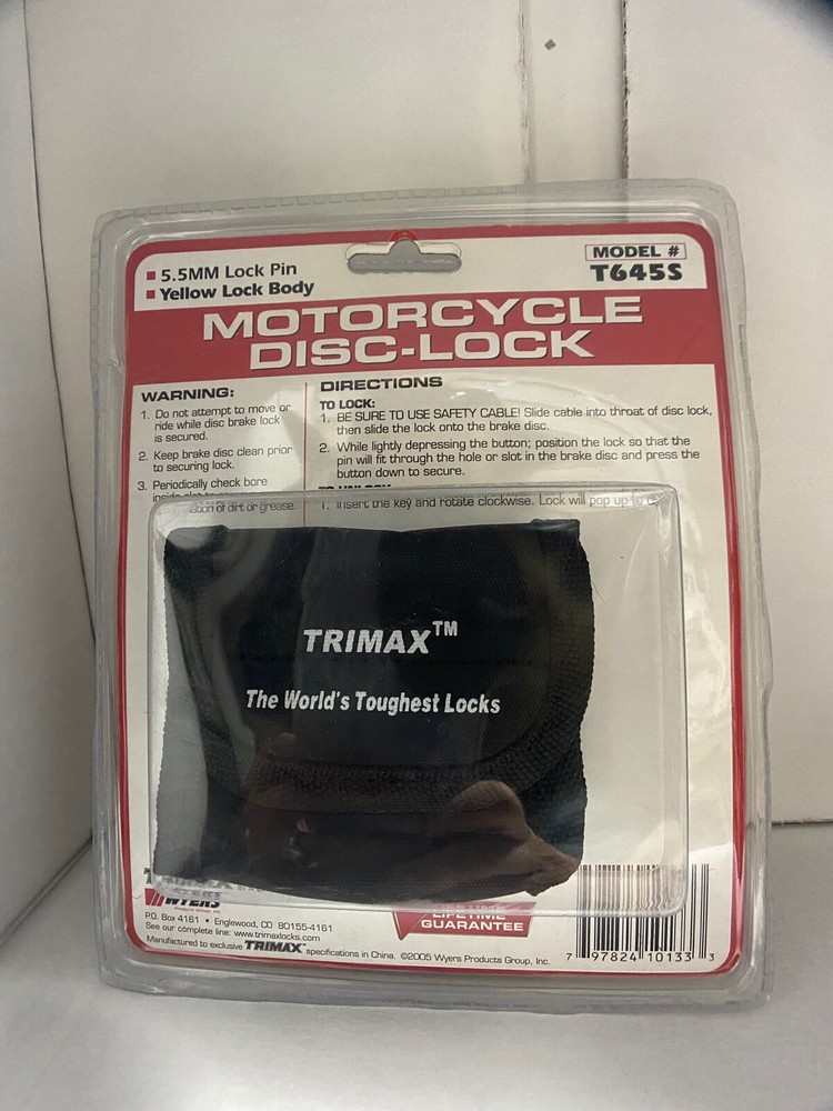 Trimax Motorcycle Disc-Lock
