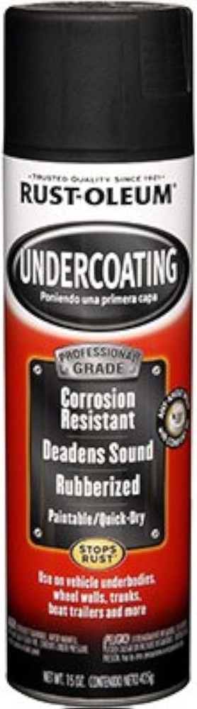 Professional Grade Rubberized Undercoating Spray - 15 oz, Black
