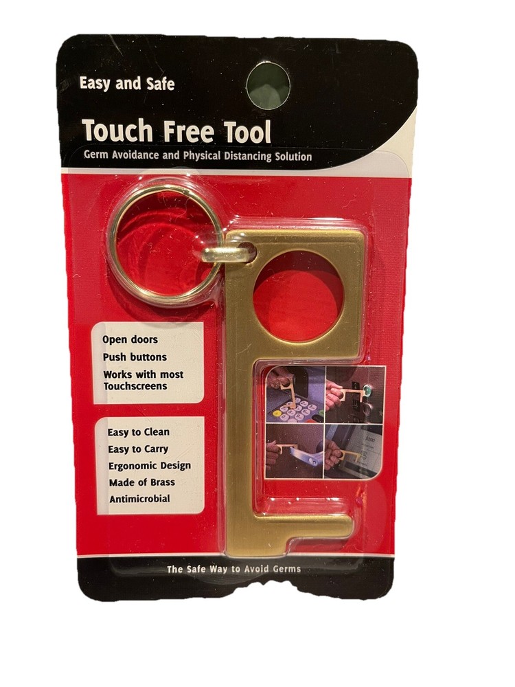 Easy and Safe Touch Free Tool - Safe Way to Avoid Germs Keychain