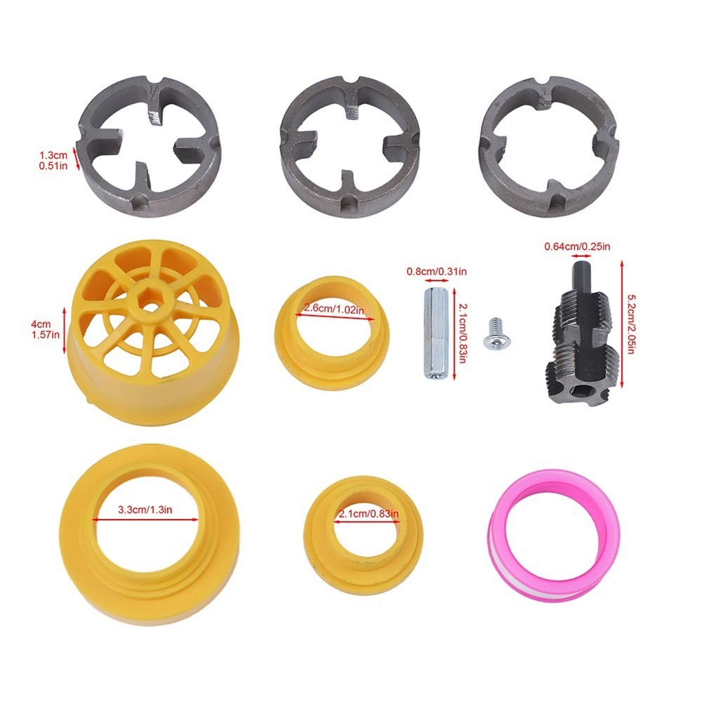 Home Improvement PVC Pipe Threader Double-ended Design Drill Compatible