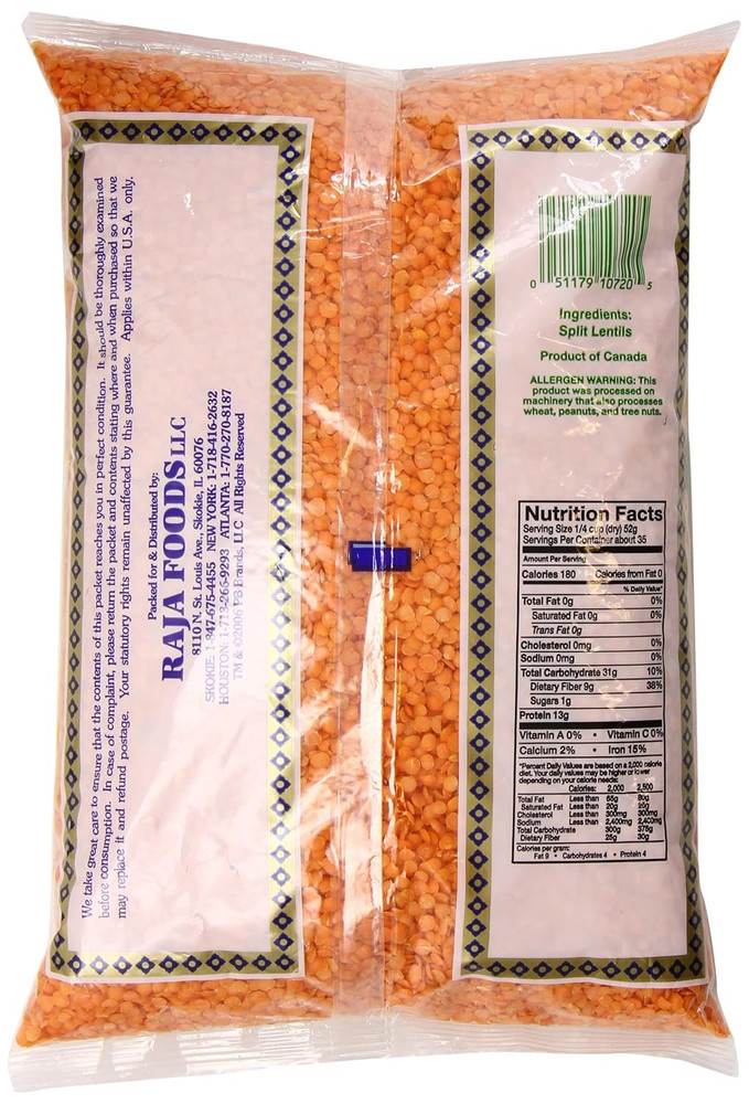 Masoor Dal, 4 Pound