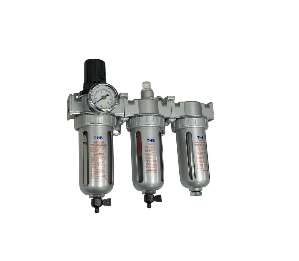 1/2" COMPRESSED AIR FILTER REGULATOR / DESICCANT DRYER / COALESCING FILTER