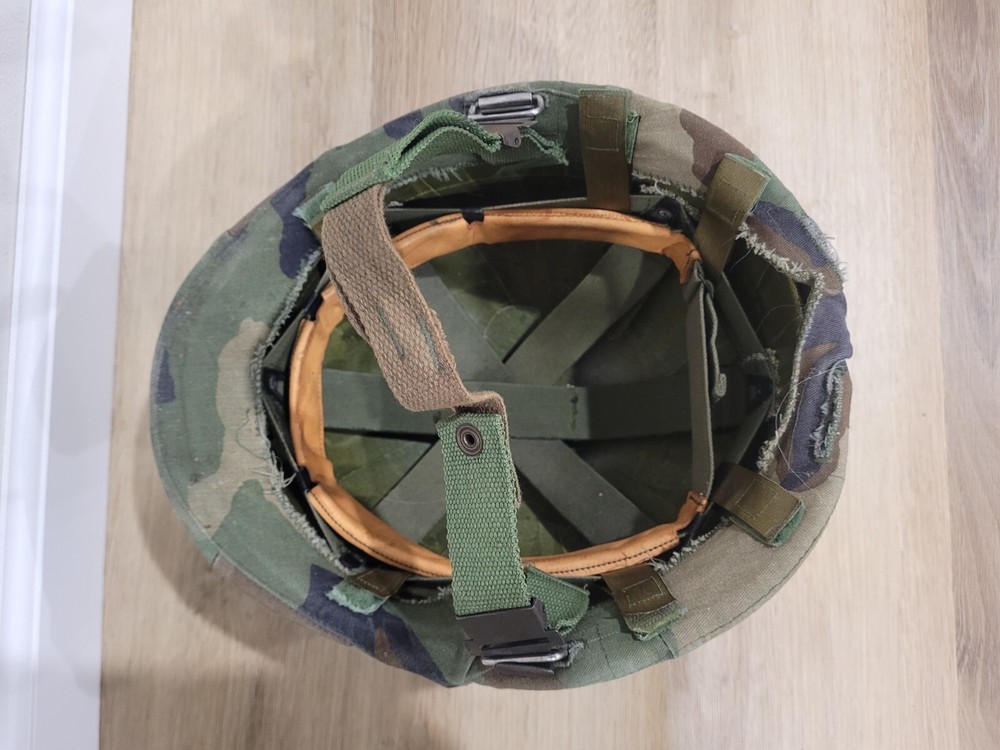 Camo Vintage Military Helmet Adjustable Size