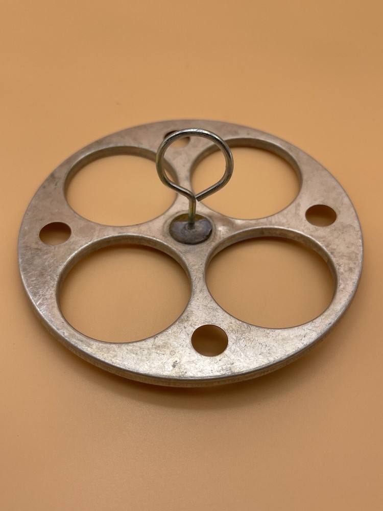 White Vintage Egg Cooker-4 Egg Holder