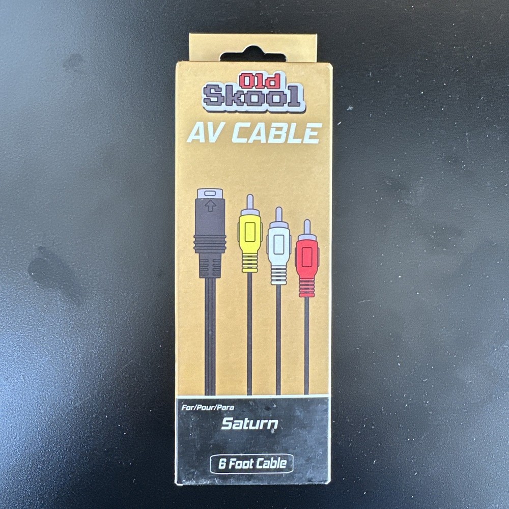 Sega Saturn - AV Cable (6' Cable) - Old Skool