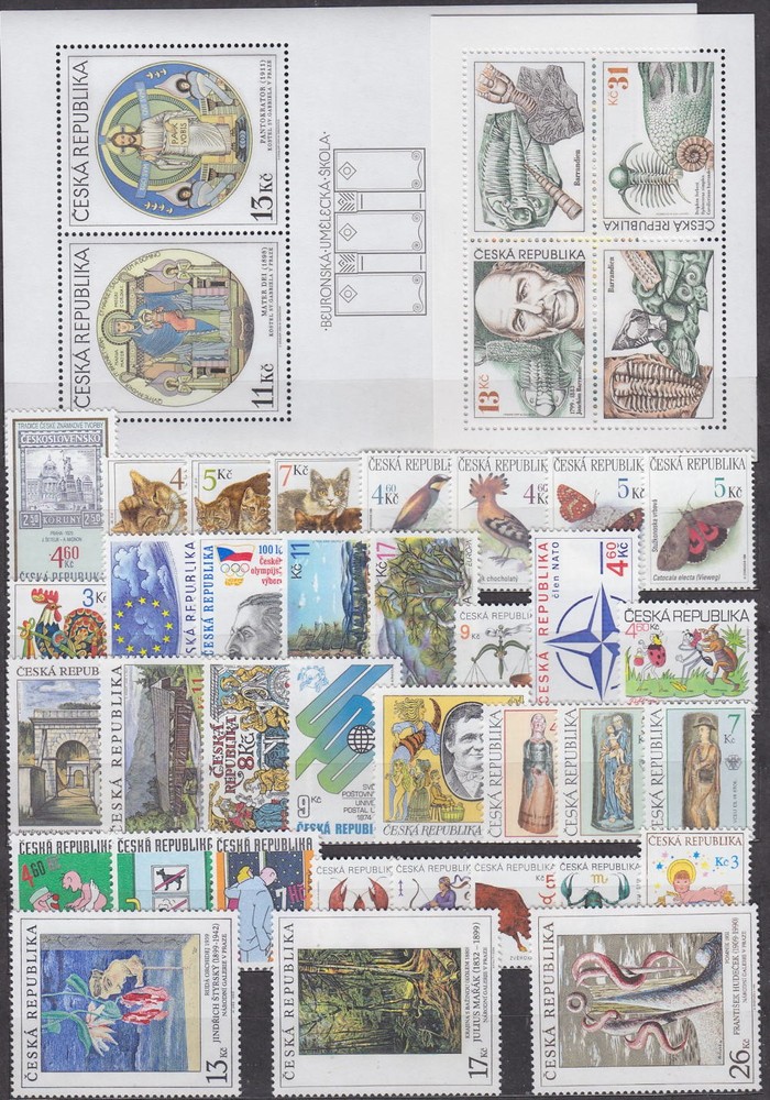 CZECH REPUBLIC - 1993-2000 COMPLETE COLLECTION with SHEETS - **MNH**