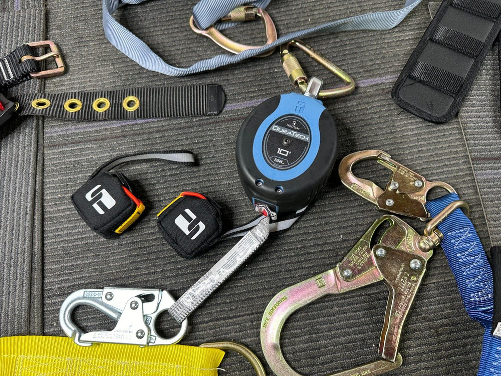 Falltech 7078B Full Body Harness Construction COMPLETE w/Duratech SRL, SZ: 2XLg
