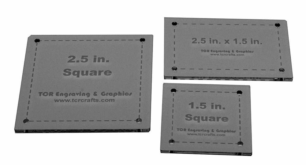 3 Piece Square/Rectangle Set B Quilting Templates