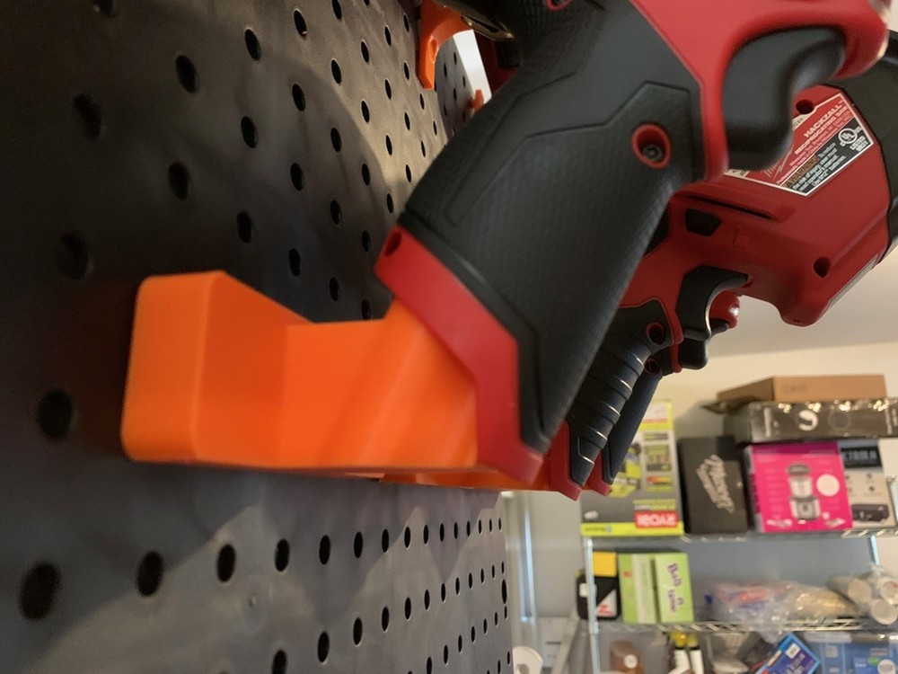 Milwaukee M12 Tool Holder - Pegboard Mount Organizer for Workshop Garage Storage