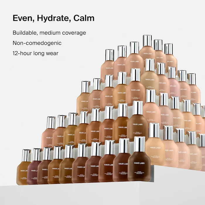 Authentic HAUS LABS Fermented Arnica Medium Coverage Foundation,37 shades,1oz