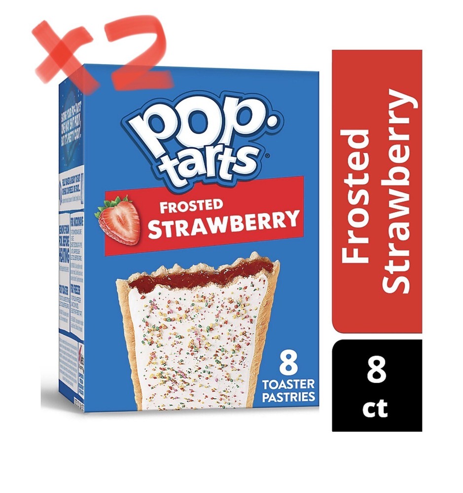 2 of Kellogg's Pop Tarts 8 Count Boxes