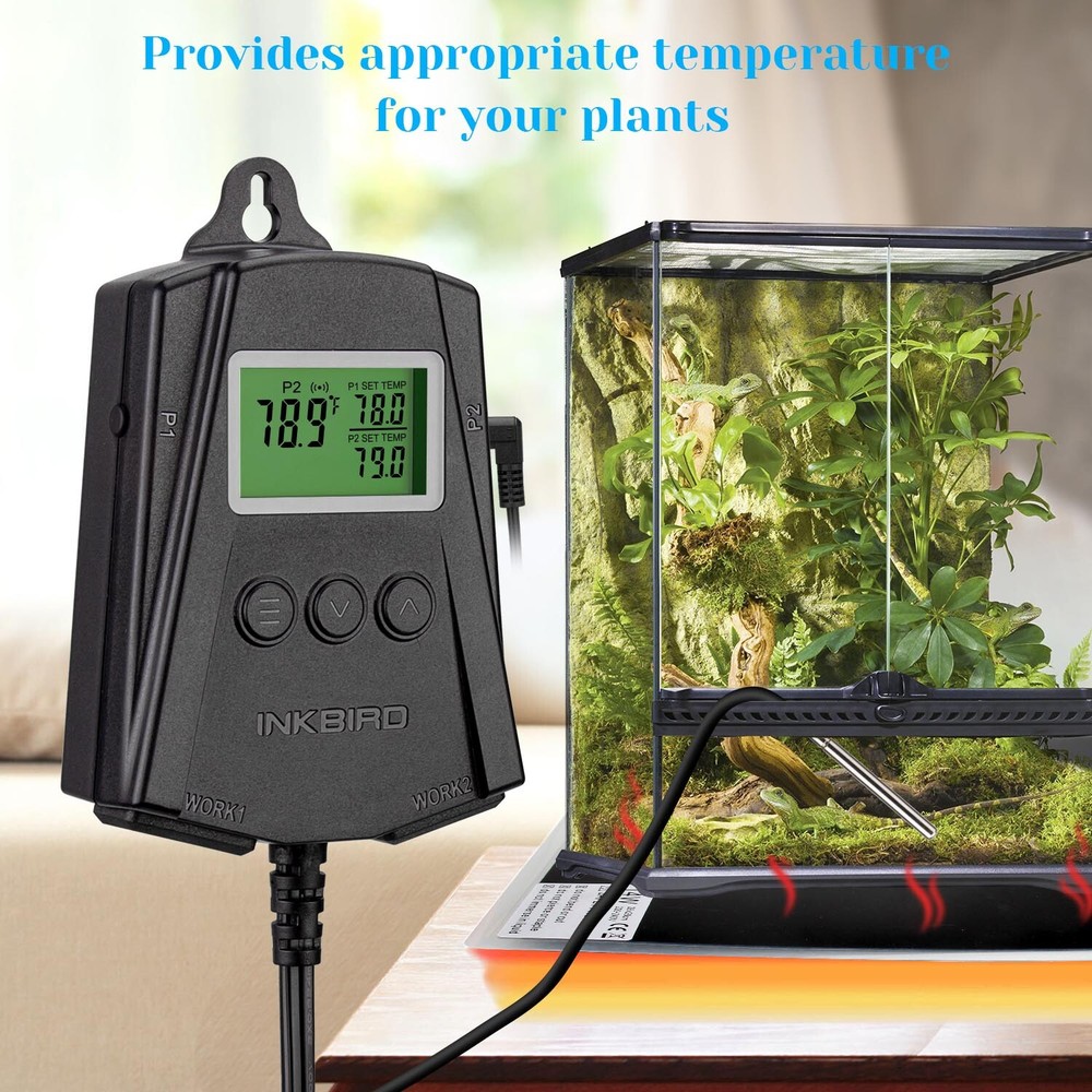 Seedling Heat Mat WiFi Thermostats Temperature Controller Dual Relay Germination