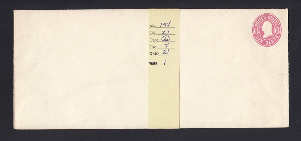 MINT ENVELOPE: Scott #U62 / UPSS #134 , Cat $185.00
