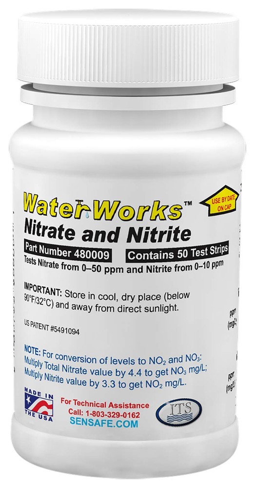 Test Strip Nitrate Nitrite Nitrogen Level Water Testing 50 Pcs