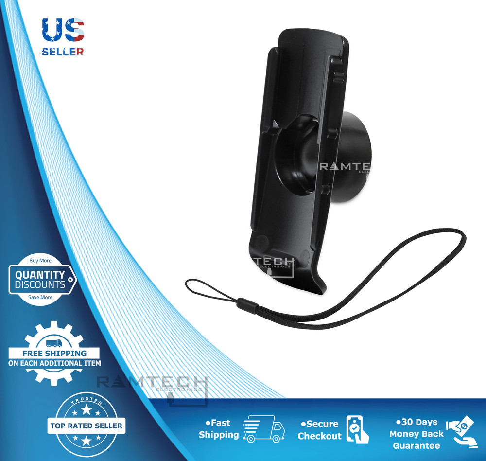 Spine Cradle Bracket Clip Mount for Select Garmin Handheld GPS + Bonus Strap