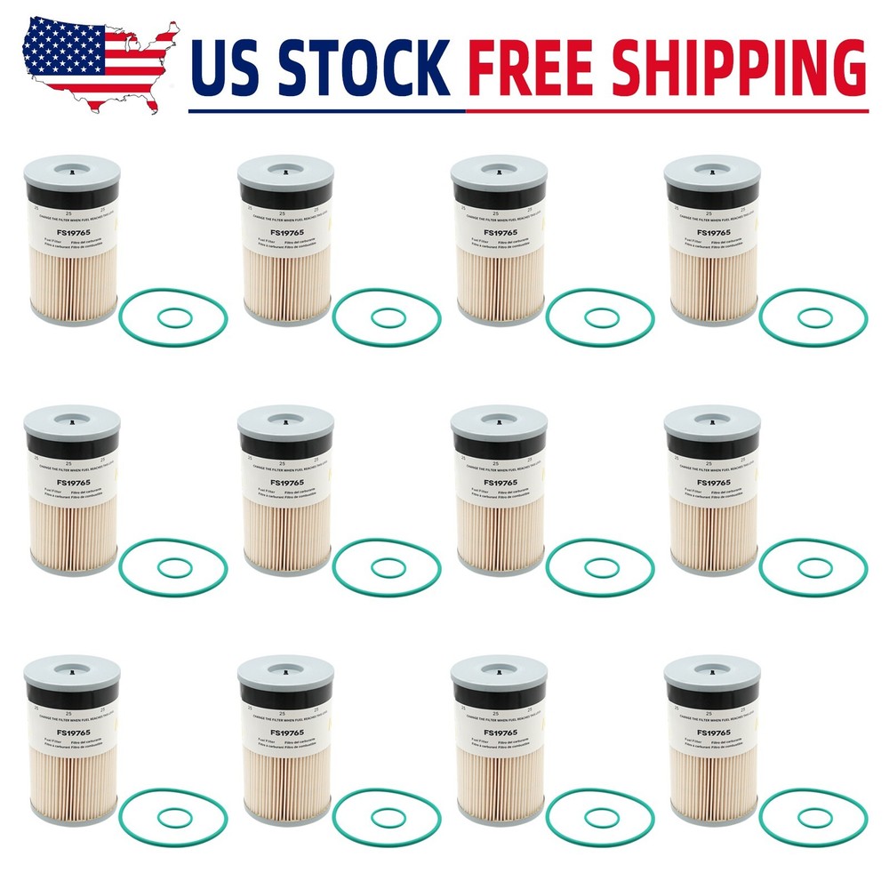 12Pcs FS19765 Replace Fleetguard Fuel Water Separator Filter Cummins ISX