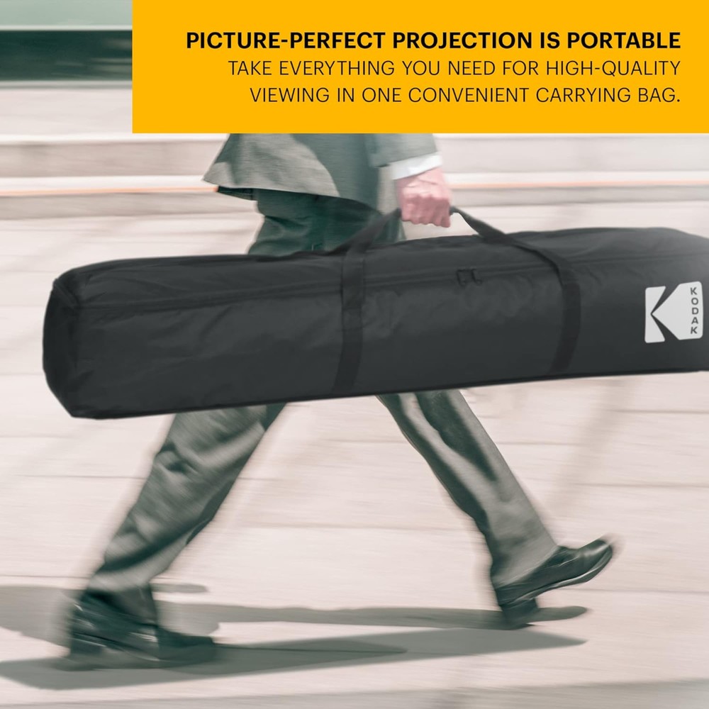 Kodak Portable Projection Screen 150” with Foldable Legs and Front Projection
