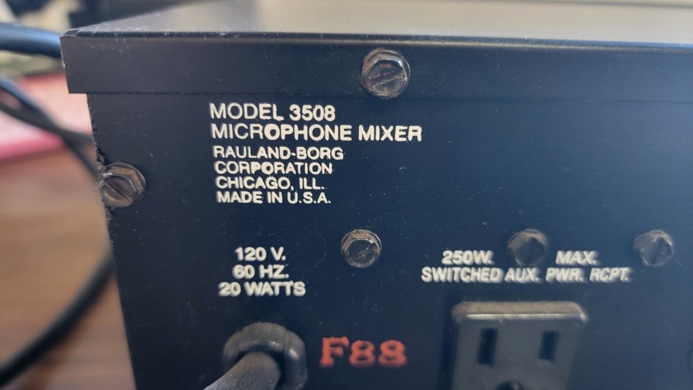 Rauland Spectrum-Master Model 3508 Microphone Mixer