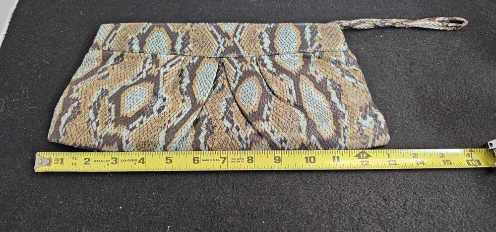 EBISU Snakeskin Pattern Wristlet