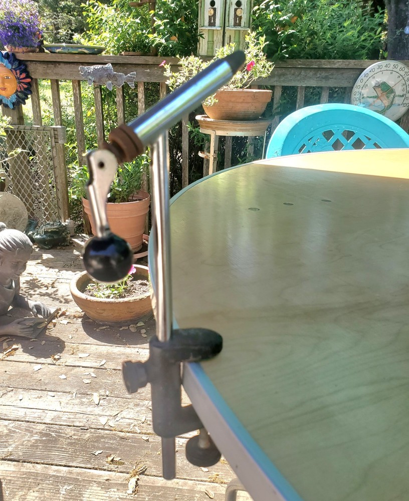 Fly Tieing Bench Clamp Tool. Preowned. U Branded. 10.5" Tall.