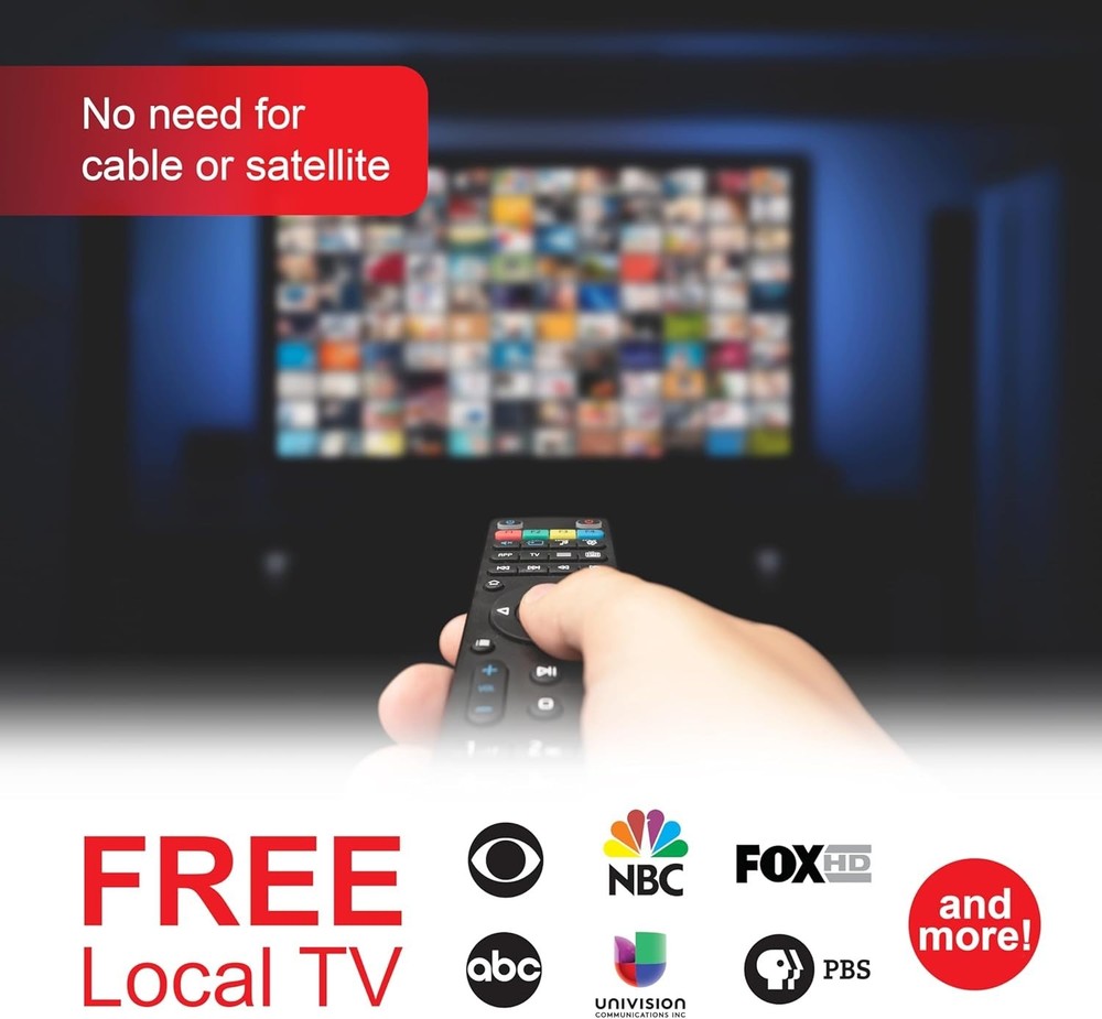 NextGen Hover Indoor TV Antenna - 60 Channels, Simple Installation, Long Range