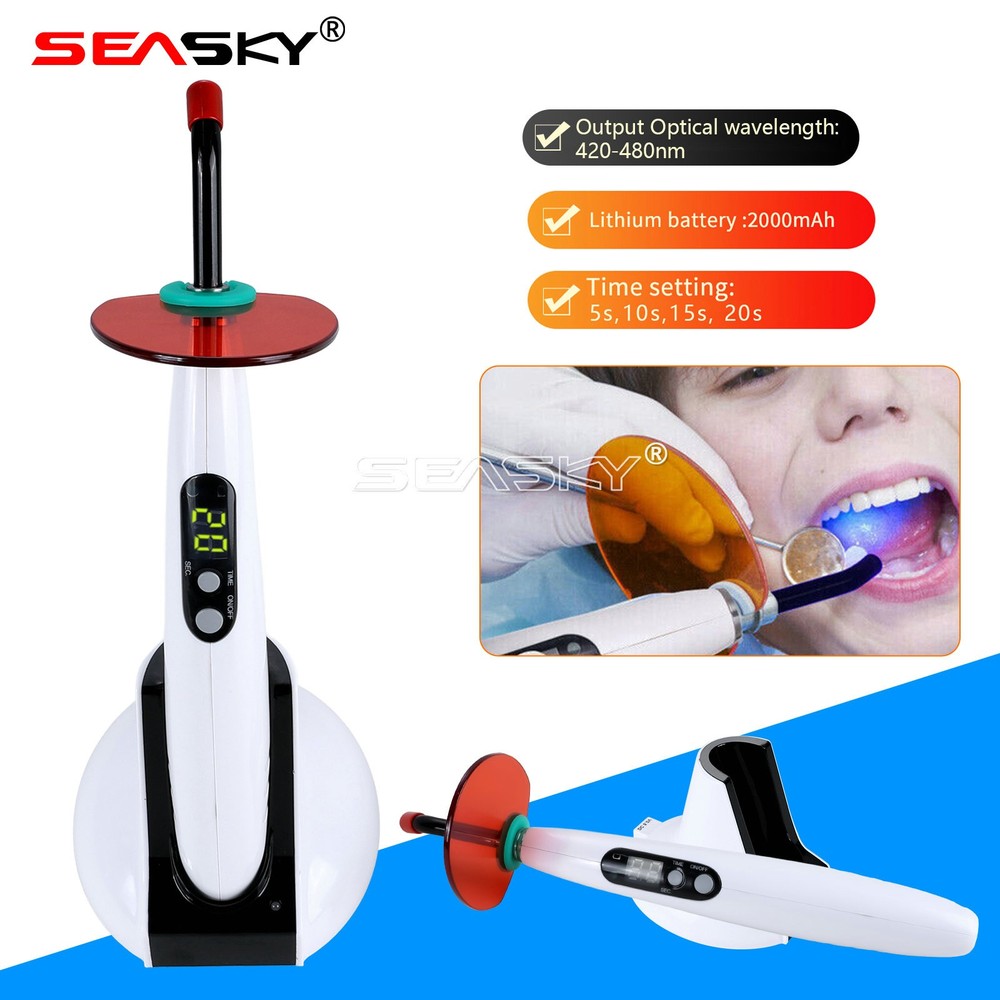 1-5pcs Dental Wireless Curing Light Lamp LED-B 5 Second Curing 1500mW/cm²