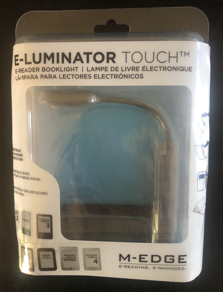 M-EDGE E-Luminator Touch E-Reader Booklight Multi Device Compatible - Fast Ship