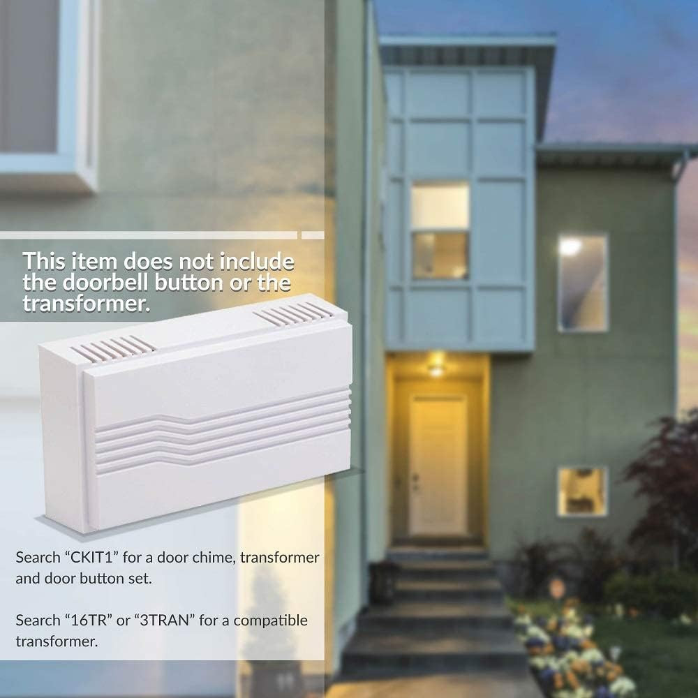 CHM1 Door Bell Chime, White